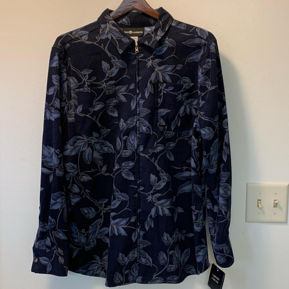 Sag Harbor Women's Full Zip Comfort Stretch Machine Washable Jacket NWOT Size 12